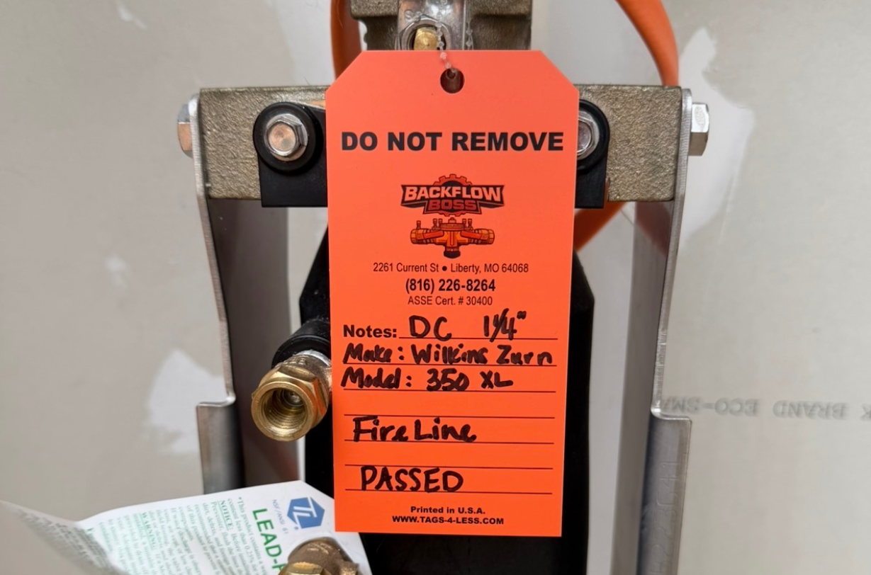 Backflow testing
